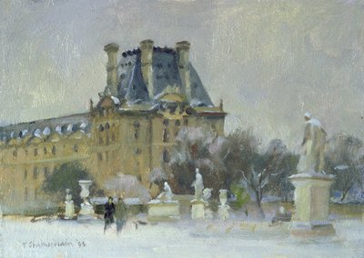 Snow in the Tuilleries, Paris by Trevor Chamberlain